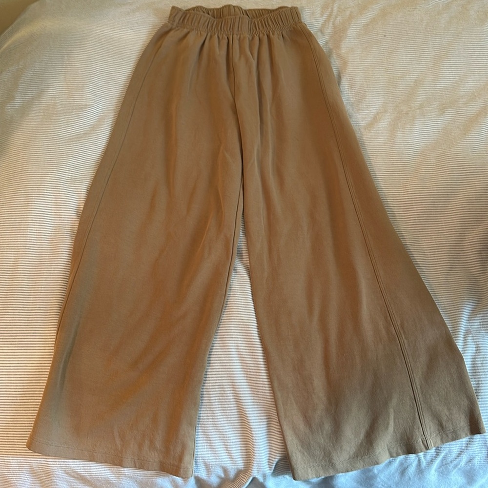 Zara knit wide leg pants